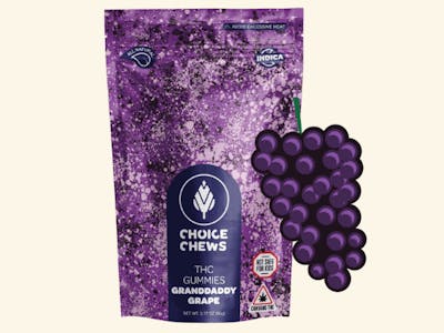 Buy Choice Chews Grandaddy Grape | 20pk | 100mg - Kosa Cannabis